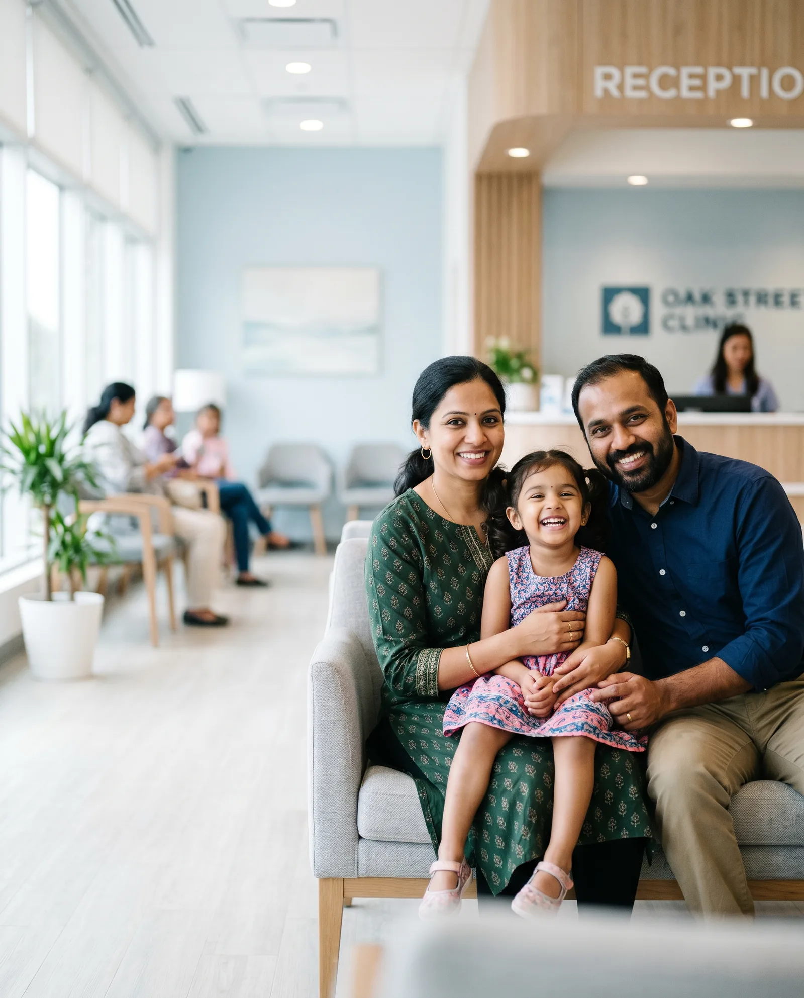 A family at GTA Immigration Medical Markham